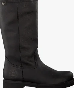 zwarte panama jack hoge laarzen bambina b60