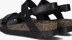 zwarte panama jack platte sandalen selma