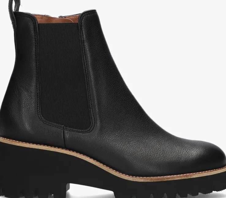 zwarte paul green chelsea boots 8117