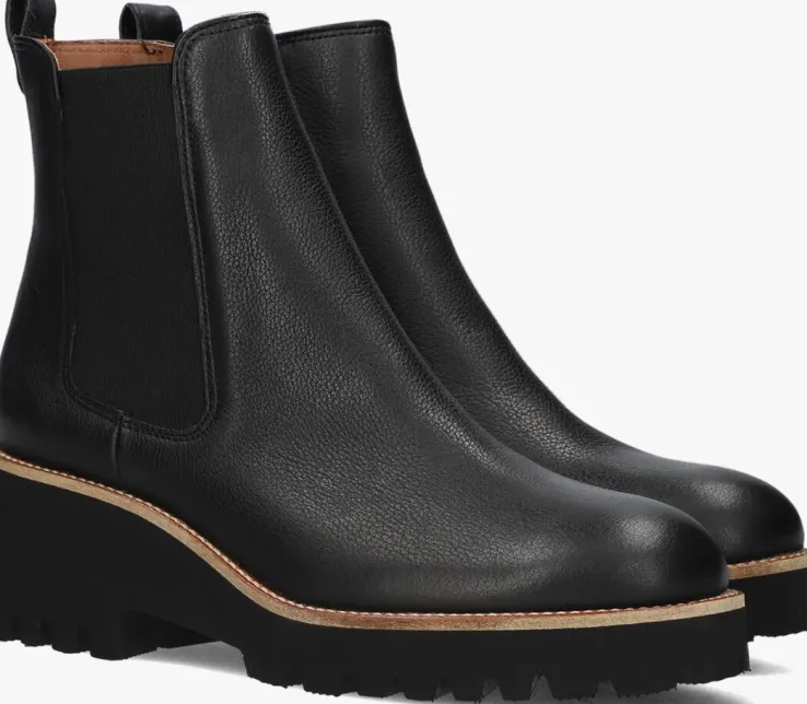 zwarte paul green chelsea boots 8117