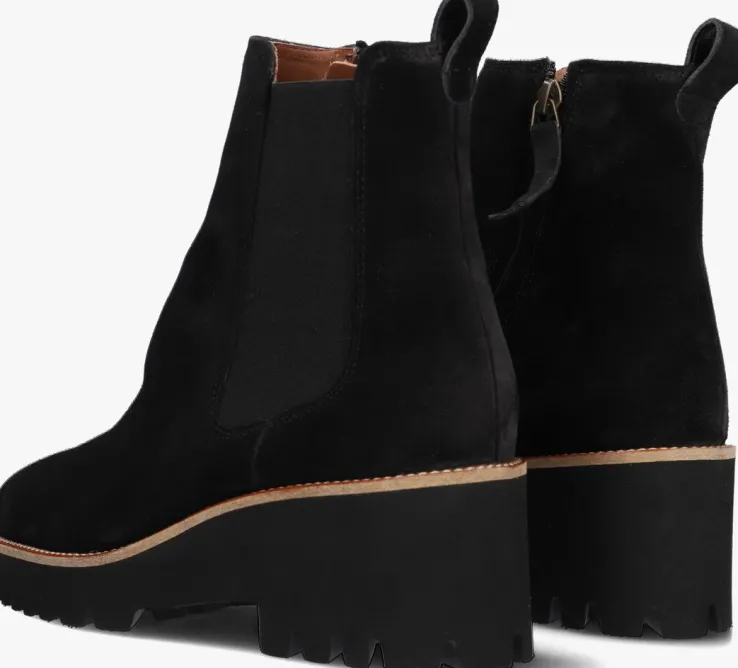 zwarte paul green chelsea boots 8117