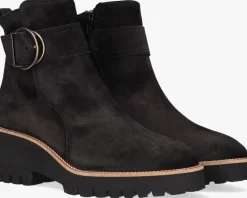 zwarte paul green enkellaarsjes 9763