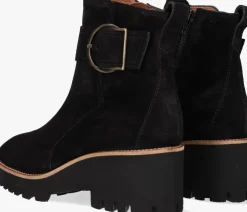 zwarte paul green enkellaarsjes 9763