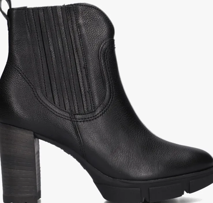 zwarte paul green enkellaarsjes 9033