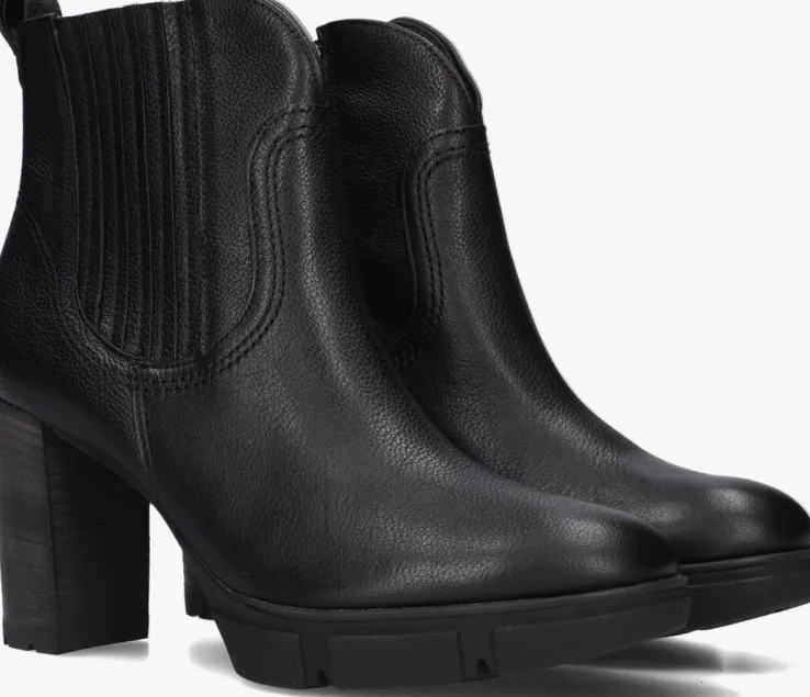 zwarte paul green enkellaarsjes 9033