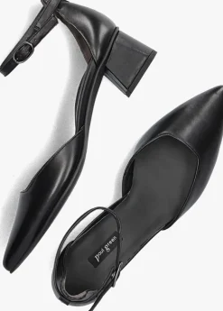 zwarte paul green sandalen met hak 3820