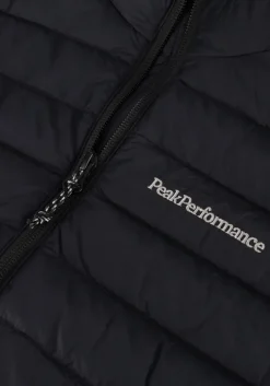 zwarte peak performance gewatteerde jas w down liner hood jacket