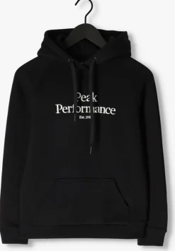 zwarte peak performance trui w original hood