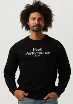 zwarte peak performance trui m original crew