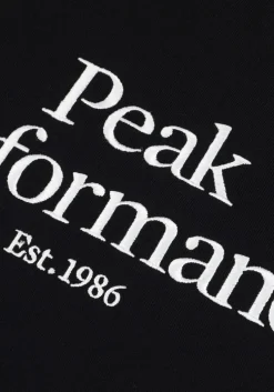 zwarte peak performance trui m original crew