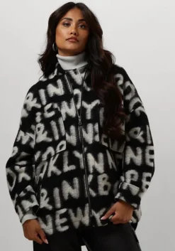 zwarte penn & ink jack 542 coat aop