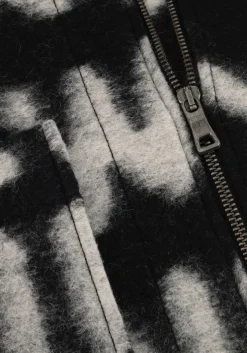 zwarte penn & ink jack 542 coat aop