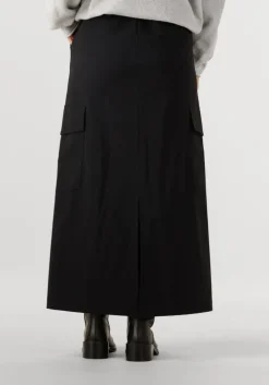 zwarte penn & ink maxirok skirt w25n1636