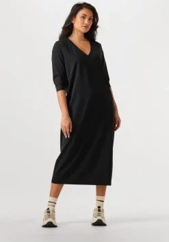 zwarte penn & ink midi jurk blake