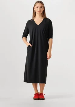 zwarte penn & ink midi jurk blake