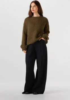 zwarte penn & ink wijde broek trousers w25t1197