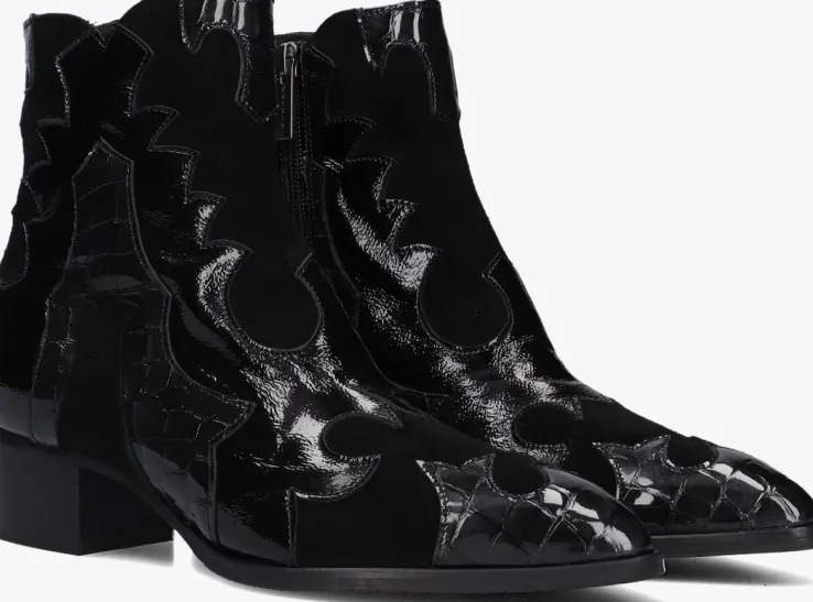 zwarte pertini enkellaarsjes 32709