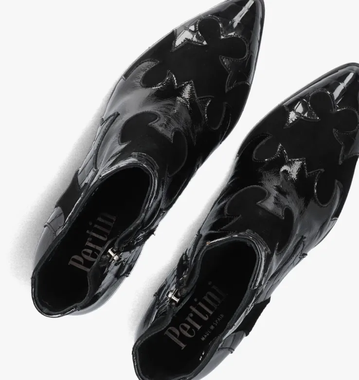 zwarte pertini enkellaarsjes 32709