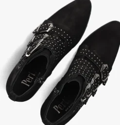 zwarte pertini enkellaarsjes 12368