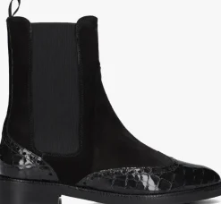 zwarte pertini enkellaarsjes 32068