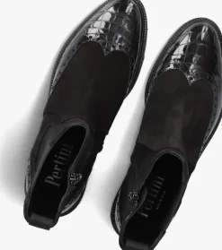 zwarte pertini enkellaarsjes 32068