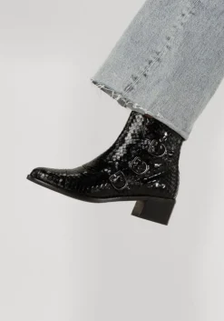 zwarte pertini enkellaarsjes 32780