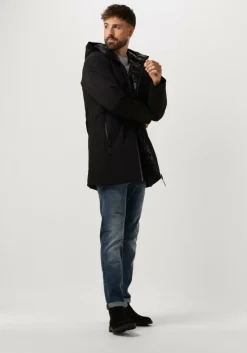 zwarte peuterey gewatteerde jas metide md