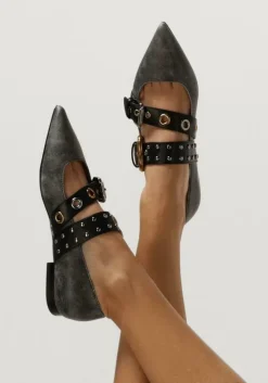 zwarte pinko ballerina's gianira