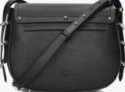 zwarte pinko schoudertas saddle classic