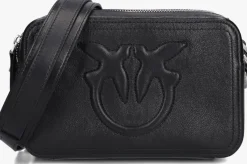 zwarte pinko schoudertas carrie camera bag