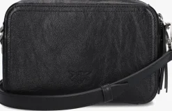 zwarte pinko schoudertas carrie camera bag