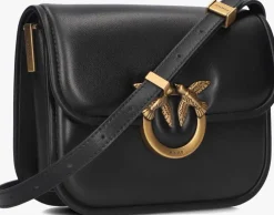 zwarte pinko schoudertas love box bag