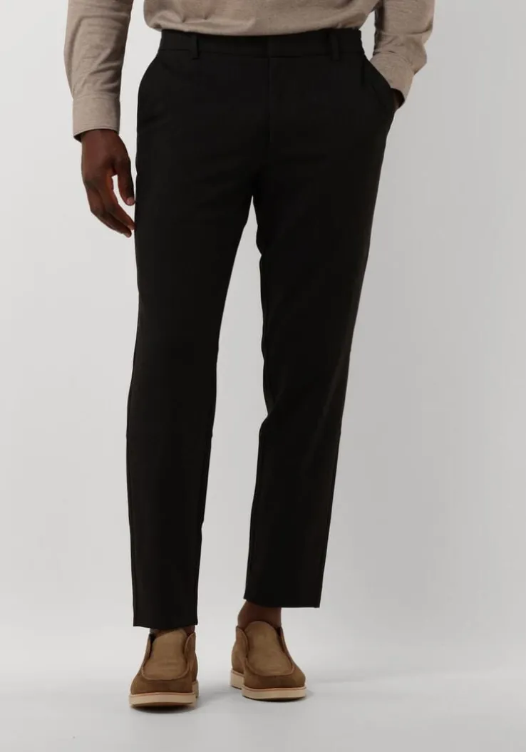 zwarte plain pantalon theo pl 838