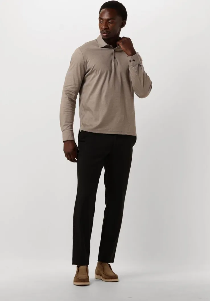 zwarte plain pantalon theo pl 838