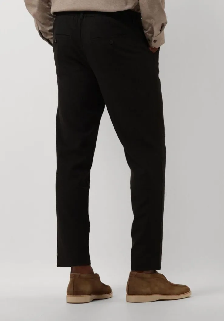 zwarte plain pantalon theo pl 838