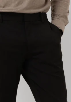 zwarte plain pantalon theo pl 838