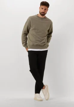 zwarte plain pantalon theo pl 838