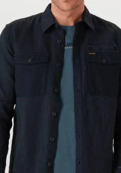 zwarte pme legend casual overhemd quilt poplin casual 2