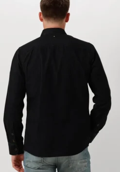 zwarte pme legend overhemden long sleeve shirt fine cord