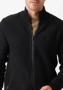 zwarte pme legend vest zip jacket cotton structure