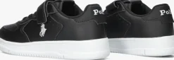 zwarte polo ralph lauren lage sneakers masters court ps