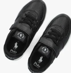 zwarte polo ralph lauren lage sneakers masters court ps