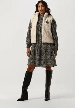 zwarte pom amsterdam midi jurk dress 7050