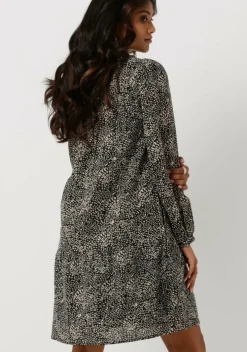 zwarte pom amsterdam midi jurk dress 7050