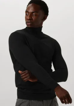 zwarte profuomo coltrui pullover roll neck