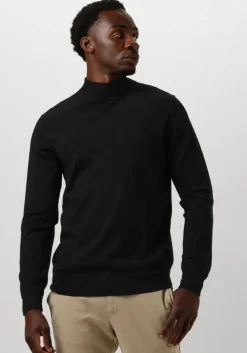zwarte profuomo trui pullover mock