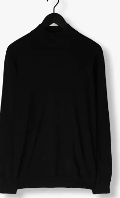 zwarte profuomo trui pullover mock