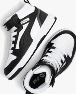 zwarte puma hoge sneakers rebound v6 mid
