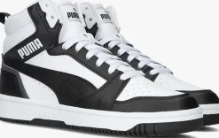 zwarte puma hoge sneakers rebound v6 mid