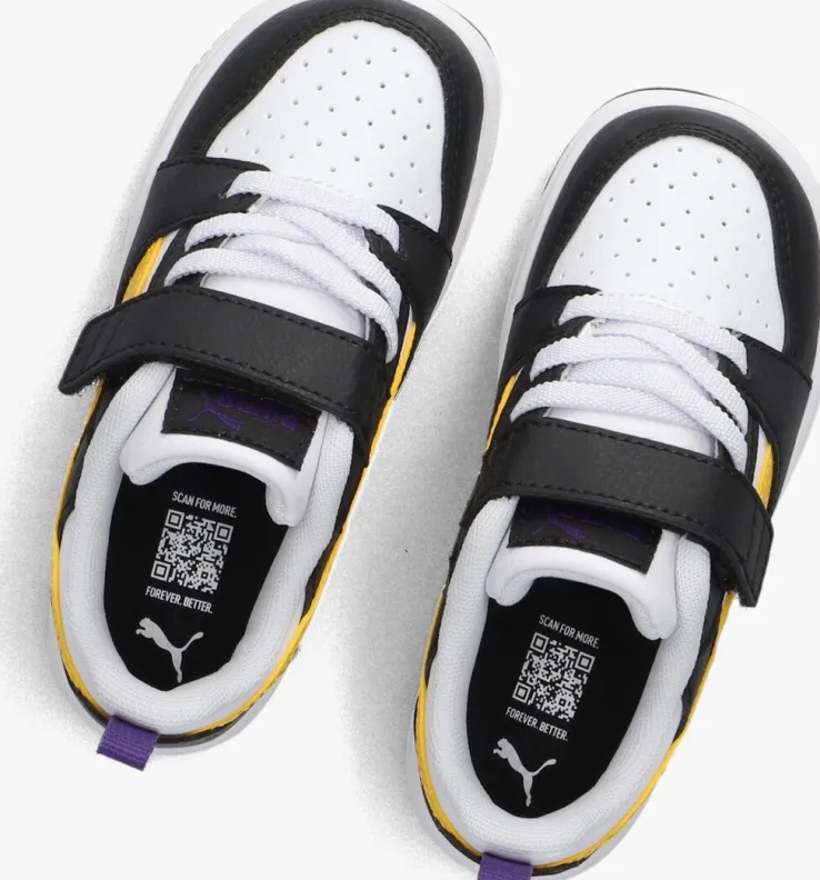 zwarte puma lage sneakers rebound v6 lo inf